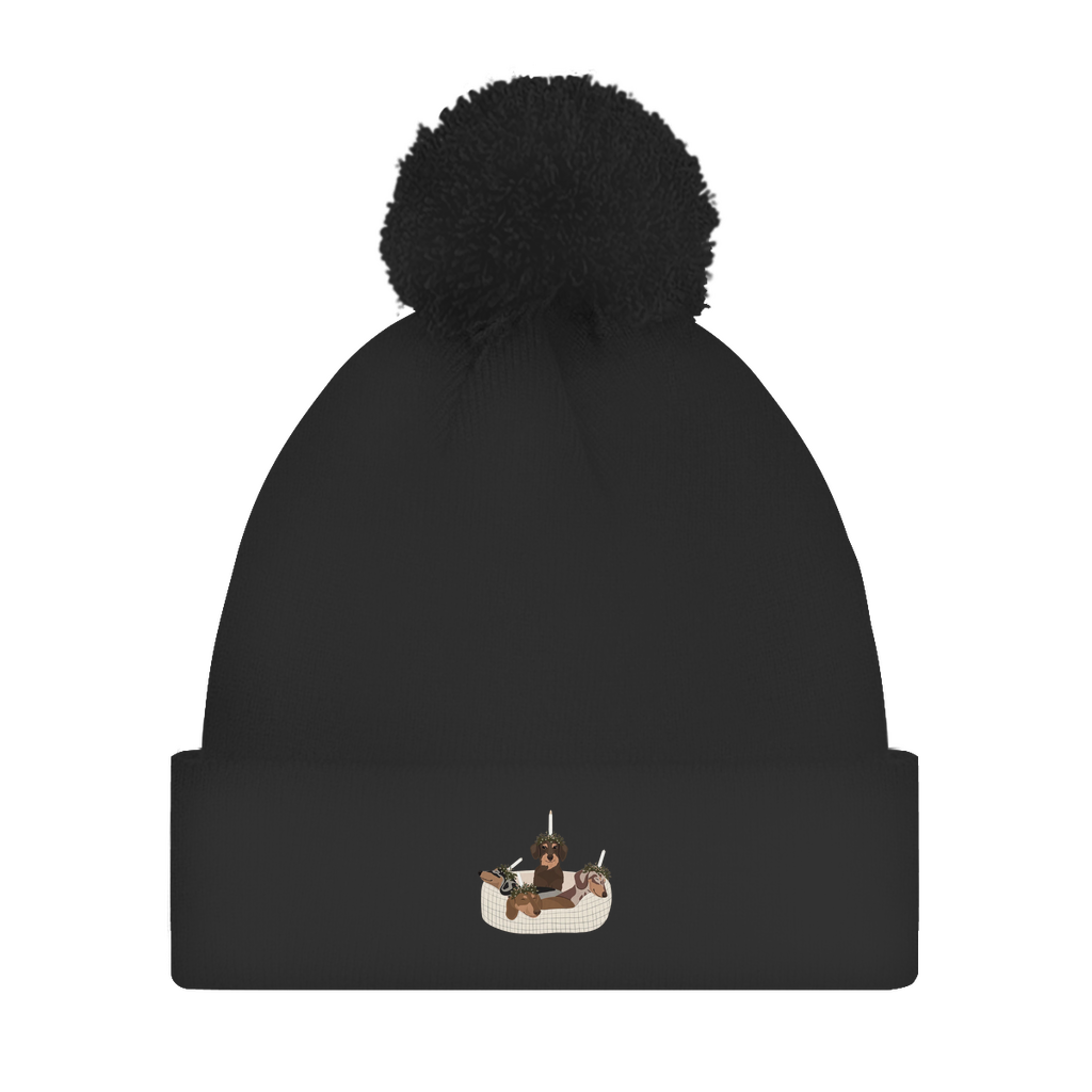 WEIHNACHTS DACKEL - Bommelmütze