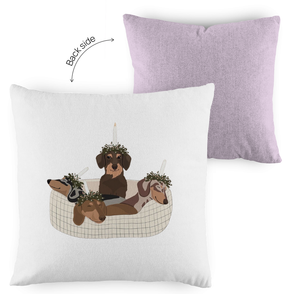 WEIHNACHTS DACKEL - Deko Kopfkissen