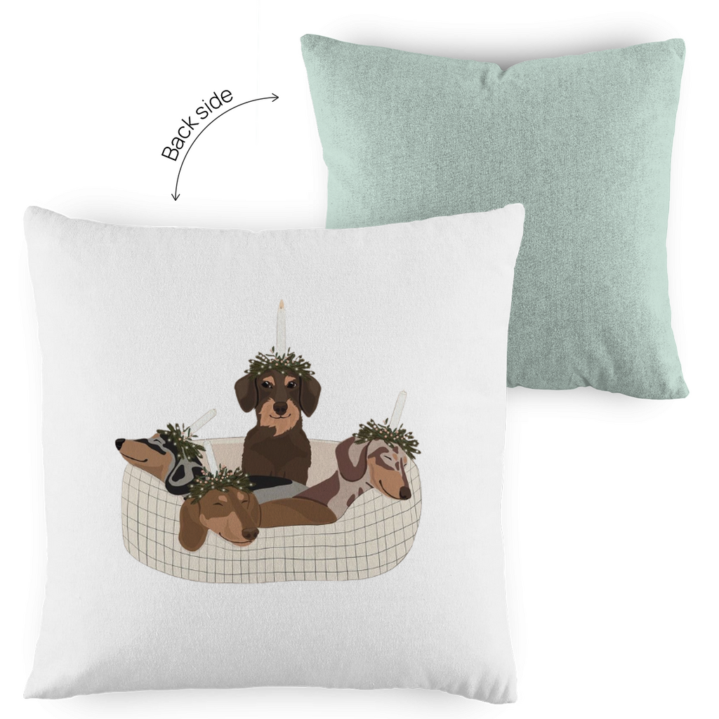 Kopfkissen zweifarbig 16