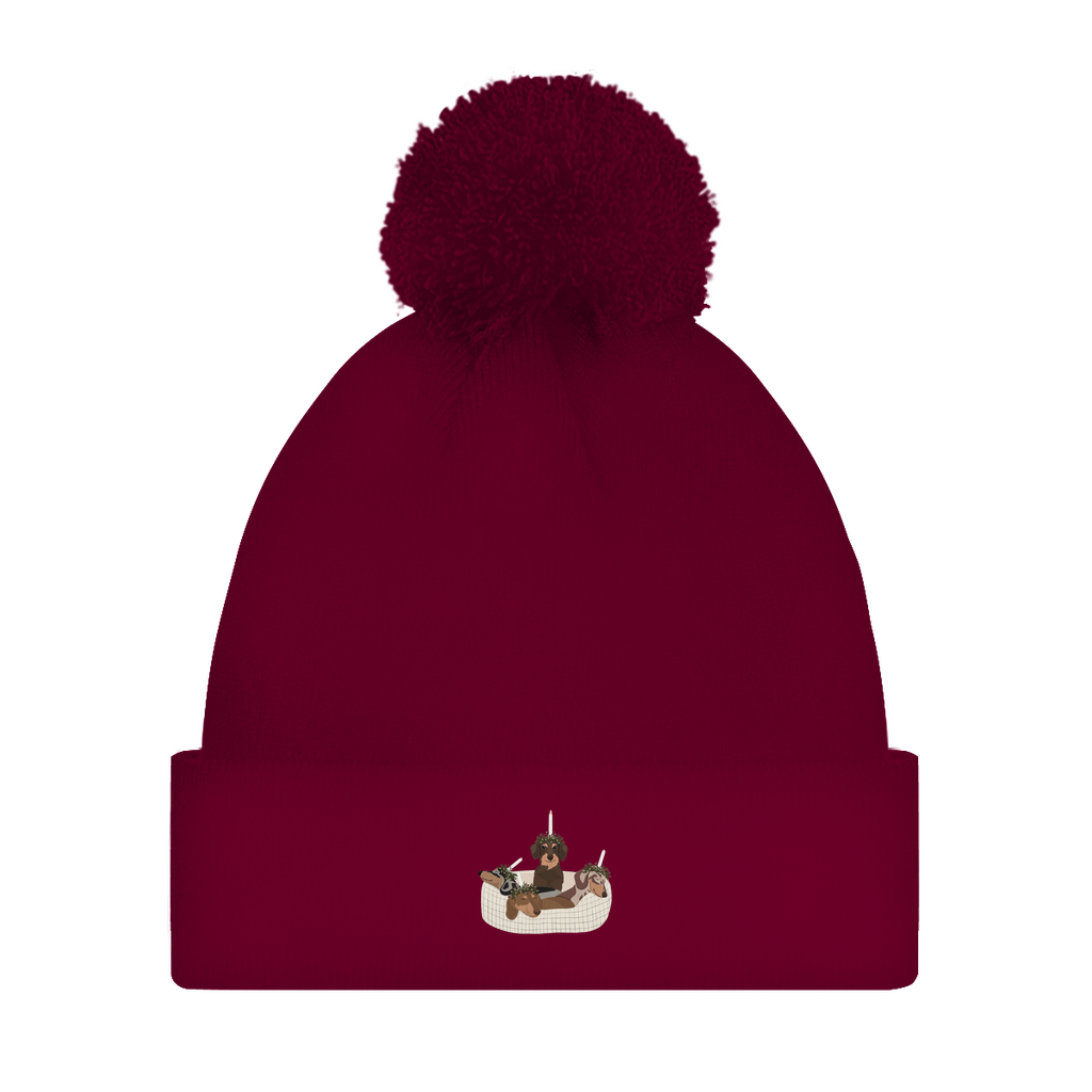 WEIHNACHTS DACKEL - Bommelmütze