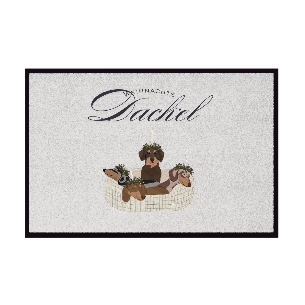 WEIHNACHTS DACKEL - Fußmatte