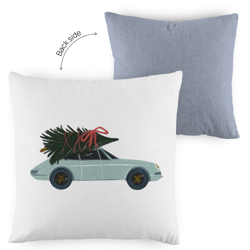 BLAUES AUTO - Deko Kopfkissen