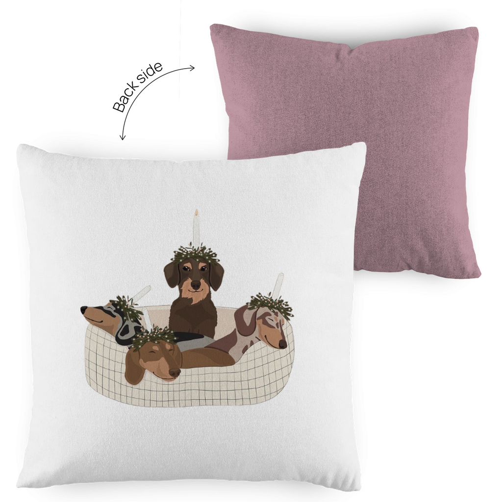 WEIHNACHTS DACKEL - Deko Kopfkissen